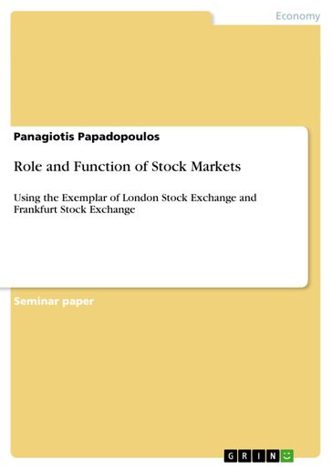 Role and Function of Stock Markets - Panagiotis Papadopoulos
