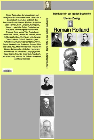 Romain Rolland  Band 251 in der gelben Buchreihe  bei Jürgen Ruszkowski - Stefan Zweig