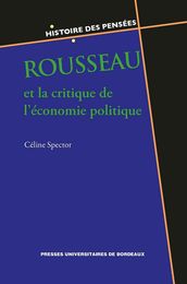 Rousseau et la critique de l économie politique
