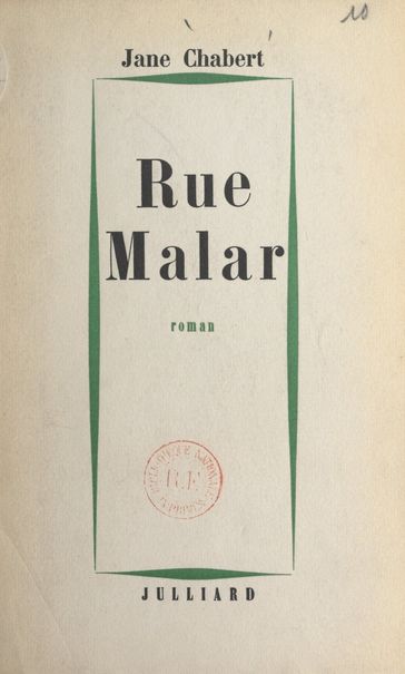 Rue Malar - Jane Chabert