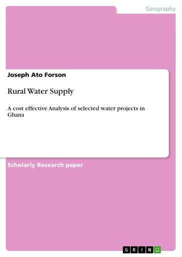 Rural Water Supply - Joseph Ato Forson
