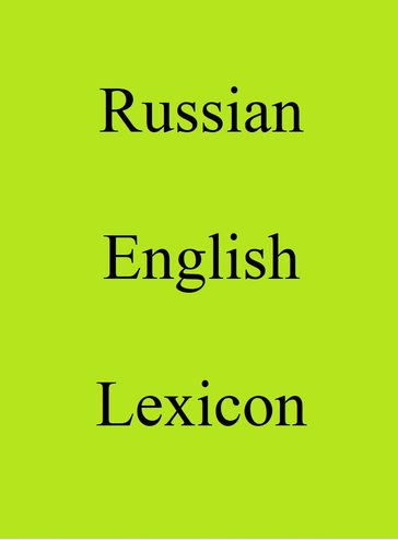 Russian English Lexicon - Trebor Hog