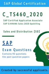 [SAP] C_TS460_2020 Exam Questions [SD] (Sales and Distribution)