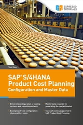 SAP S/4HANA Product Cost Planning Configuration and Master Data