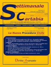 SETTIMANALE CARTABIA n. 9 - Venerdì 9.6.2023