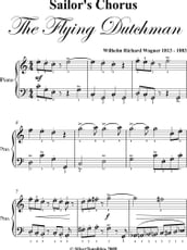 Sailor s Chorus Flying Dutchman Easy Piano Sheet Music