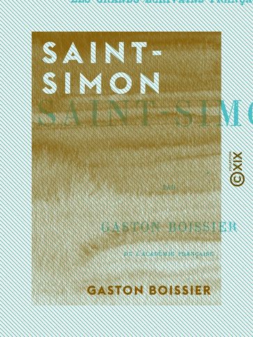 Saint-Simon - Gaston Boissier