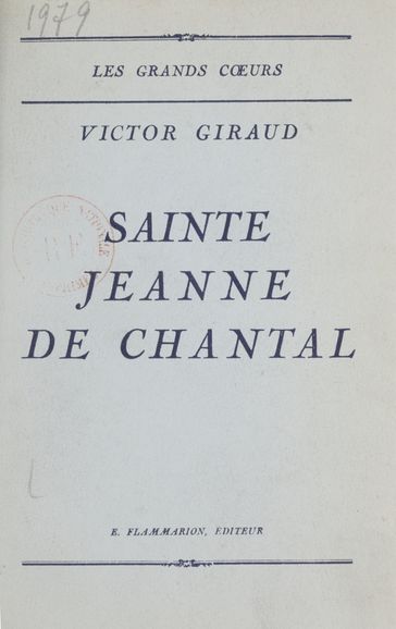 Sainte Jeanne de Chantal - Victor Giraud