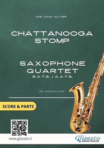 Saxophone Quartet arrangement: Chattanooga Stomp (score & parts) - Joe 