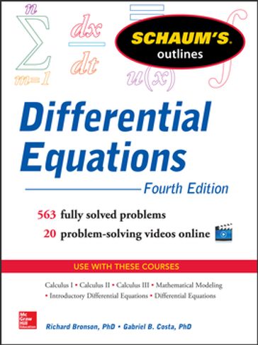 Schaum's Outline of Differential Equations, 4th Edition - Richard Bronson - Gabriel B. Costa