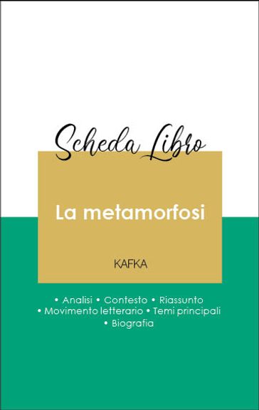 Scheda libro La metamorfosi (analisi letteraria di riferimento e riassunto completo) - Franz Kafka