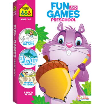 School Zone Fun and Games Preschool Activity Workbook - School Zone