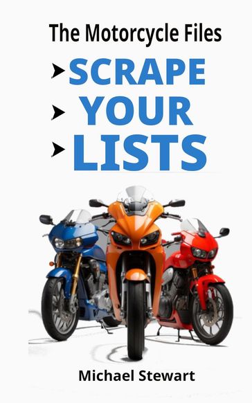 Scrape Your Lists, The Motorcycle Files - Michael Stewart