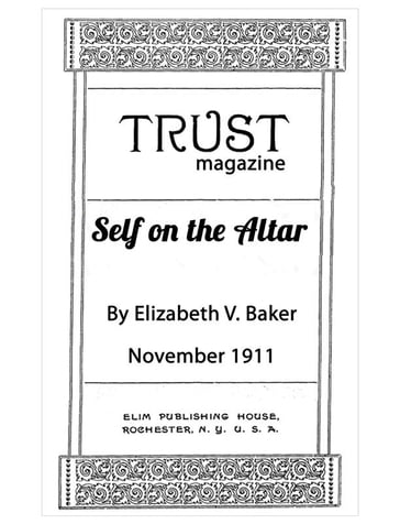 Self on the Altar - Elizabeth V. Baker - Elizabeth Baker