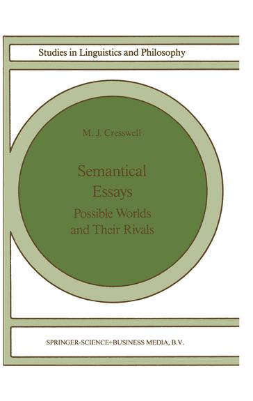 Semantical Essays - M.J. Cresswell