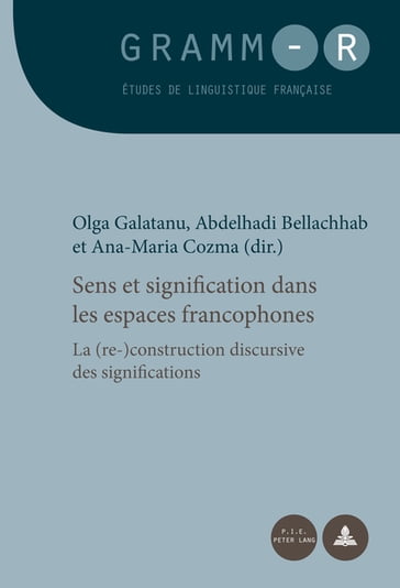 Sens et signification dans les espaces francophones - Dan Van Raemdonck - Olga Galatanu - Bellachhab Abdelhadi - Ana-Maria Cozma
