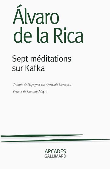 Sept méditations sur Kafka - Claudio Magris - Àlvaro de La Rica