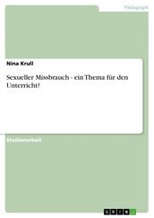 Sexueller Missbrauch - ein Thema für den Unterricht?