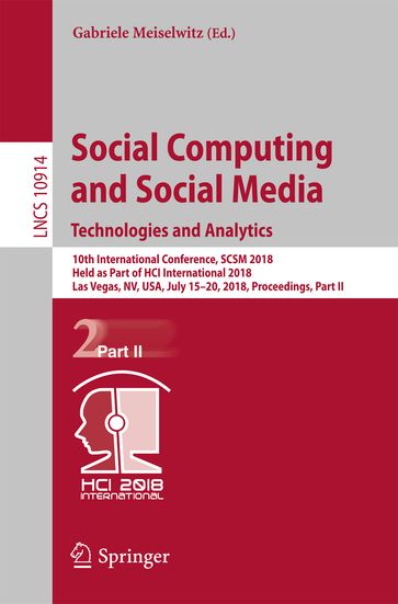 Social Computing and Social Media. Technologies and Analytics