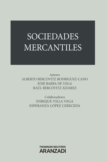 Sociedades Mercantiles - Alberto Bercovitz Rodríguez-Cano - Alicia Arroyo Aparicio - Raúl Bercovitz Álvarez - Ángela del Barrio Pérez