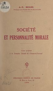 Société et personnalité morale