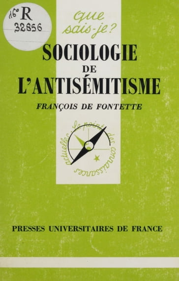 Sociologie de l'antisémitisme - François de Fontette