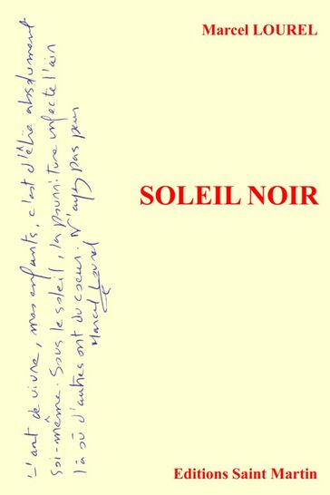 Soleil noir - Marcel Lourel