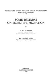 Some Remarks on Selective Migration