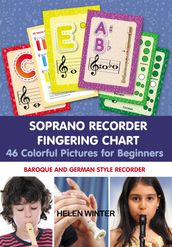 Soprano Recorder Fingering Chart. 46 Colorful Pictures for Beginners