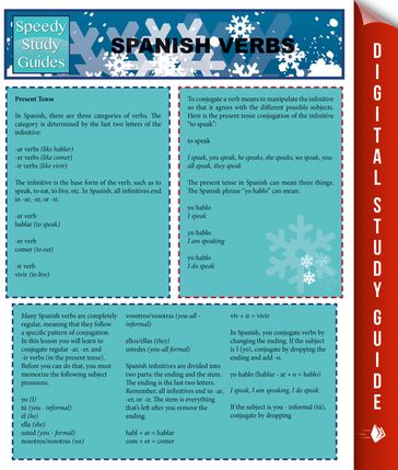 Spanish Verbs (Speedy Study Guides) - Speedy Publishing