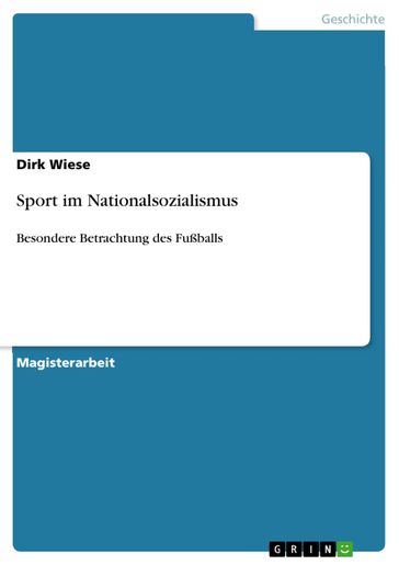 Sport im Nationalsozialismus - Dirk Wiese