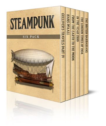 Steampunk Six Pack - Edgar Allan Poe - Grant Allen - Jonathan Swift