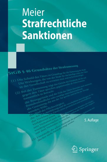 Strafrechtliche Sanktionen - Bernd-Dieter Meier