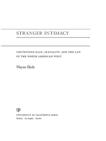 Stranger Intimacy - Nayan Shah