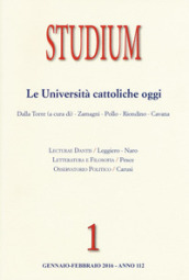 Studium (2016). 1: Le università cattoliche oggi