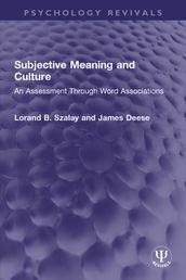 Subjective Meaning and Culture