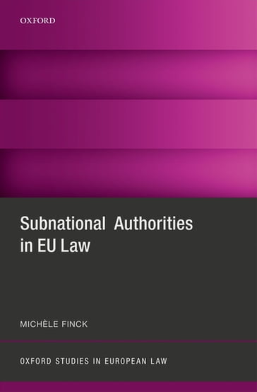 Subnational Authorities in EU Law - Michèle Finck