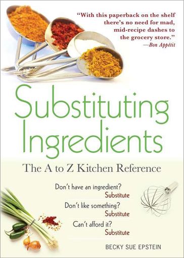Substituting Ingredients - Becky Sue Epstein