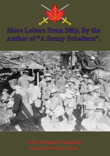 A Sunny Subaltern, Billy's Letters from Flanders - Anon - 