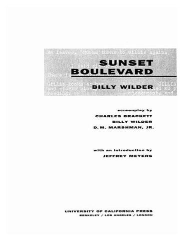 Sunset Boulevard - Billy Wilder