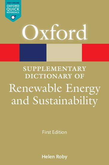 A Supplementary Dictionary of Renewable Energy and Sustainability - Helen Roby