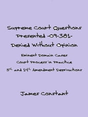 Supreme Court Questions Presented 09-381 Denied Without Opinion