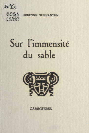 Sur l'immensité du sable - Bruno Durocher - Christine Guénanten