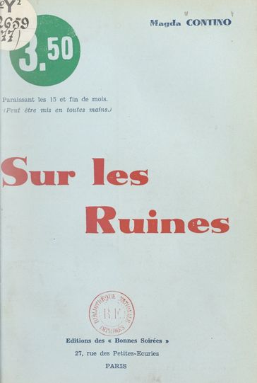 Sur les ruines - Magda Contino