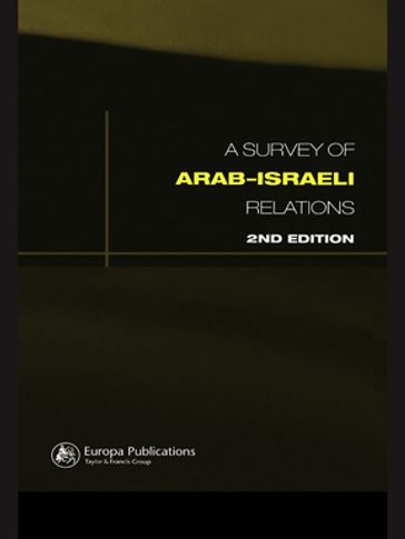 Survey of Arab-Israeli Relations - Cathy Hartley - Paul Cossali