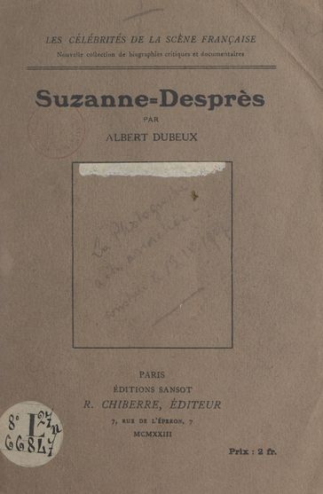 Suzanne-Desprès - Albert Dubeux