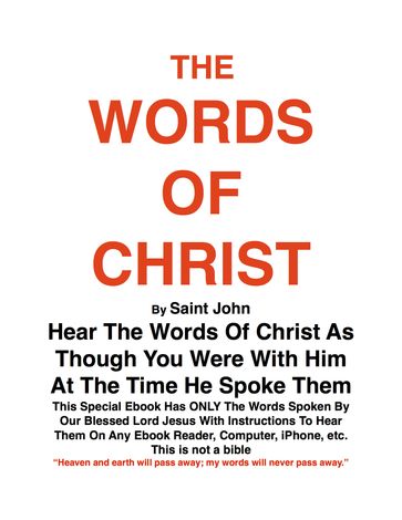 THE WORDS OF CHRIST By St JOHN - Joe Procopio