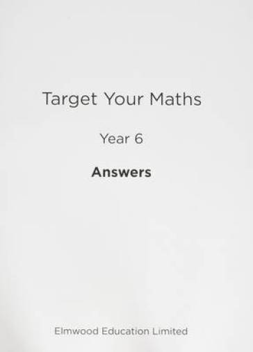 Target Your Maths Year 6 Answer Book - Stephen Pearce