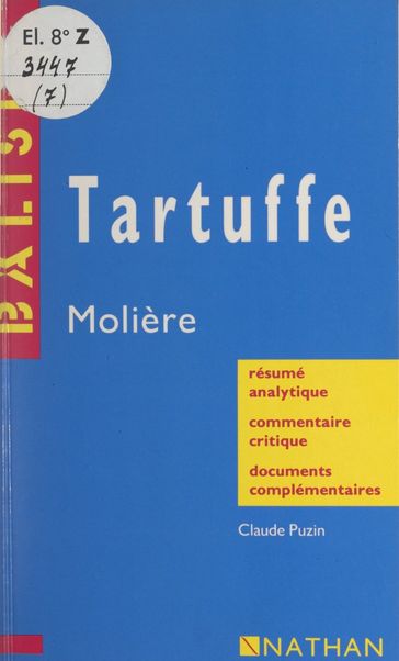 Tartuffe - Claude Puzin - Mitterand Henri