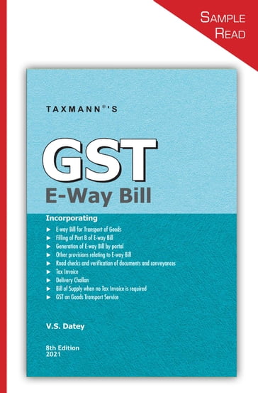 Taxmann's GST E-Way Bill - V.S. Datey